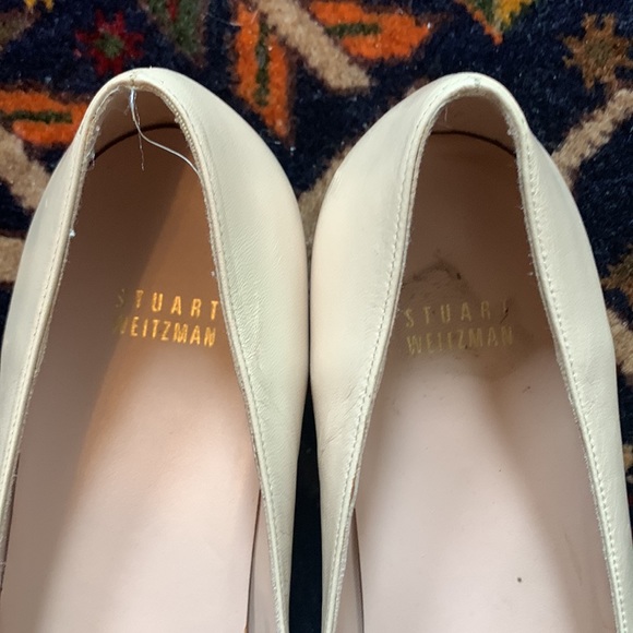 Stuart Weitzman Mask Flats Beige/Ivory - Picture 2 of 6